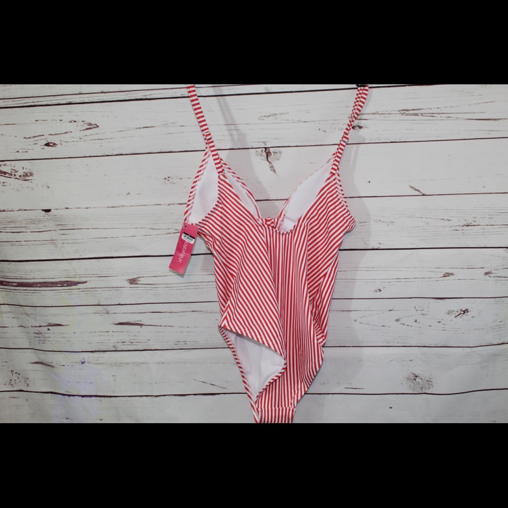 Juniors' Front Tie One Piece Swimsuit Xhilaration - Picture 2 of 3
